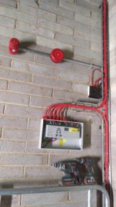 Extinguisher control panel
